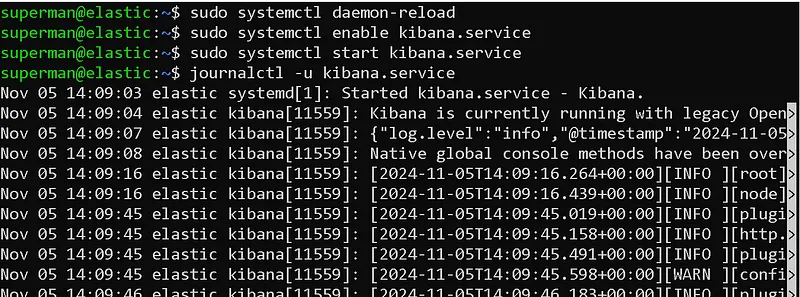 We can obtain information about the status of the service by using the journalctl command (2)