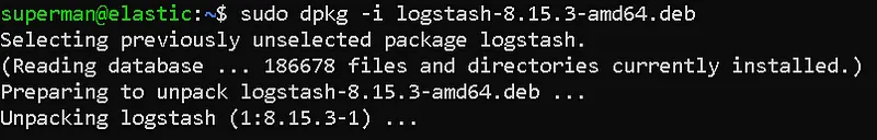 Then, let's perform the installation process with dpkg, which is the package installation tool of Debian (3)