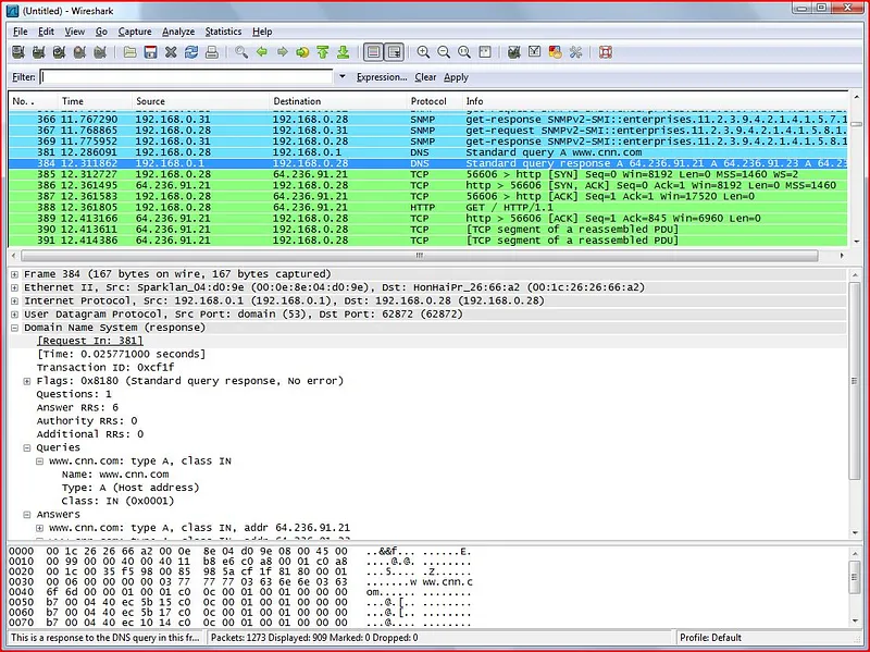 An even more detailed approach to monitoring your systems is to install a packet capture tool on your network, allowing you