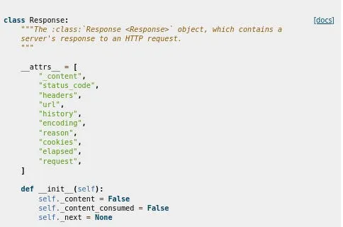 We understand that it is an object of type requests.models.Response