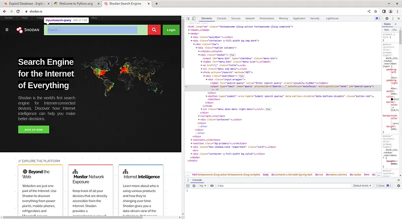 Now let's make a web bot application running on Shodan