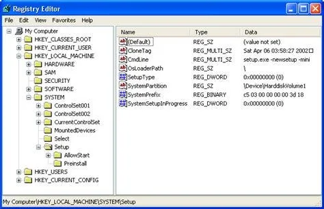 Registry changes can be visualized with regedit or Autoruns