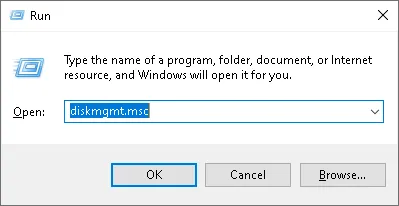 Disk Management: diskmgmt.msc