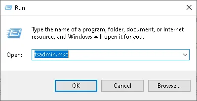 Remote Desktop Services Manager: tsadmin.msc