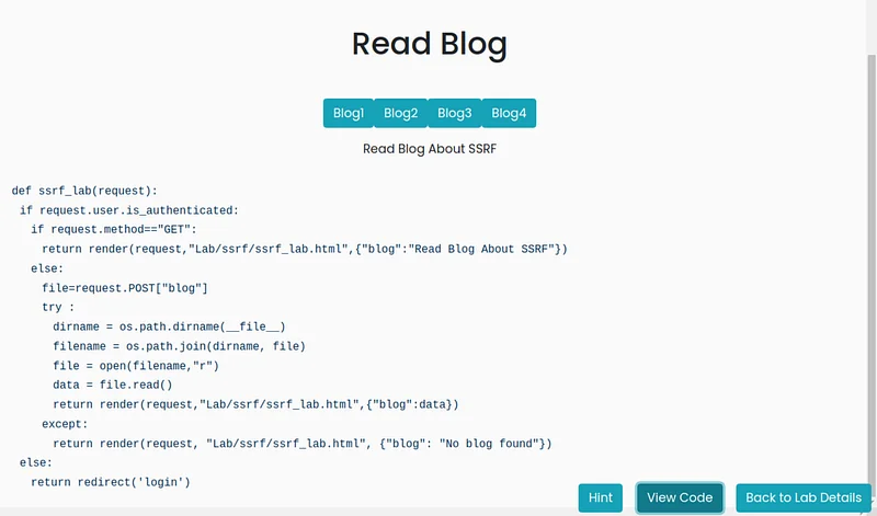 These lab environment pages show some blogs, but can you understand how the blogs are presented?