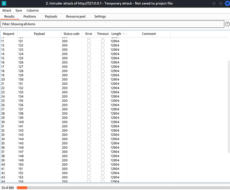 In the Payload tab, we define a payload in which we will try all values between 111–999