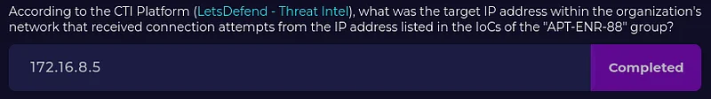 According to the CTI Platform (LetsDefend — Threat Intel), what was the name of the IPS attack event triggered by access