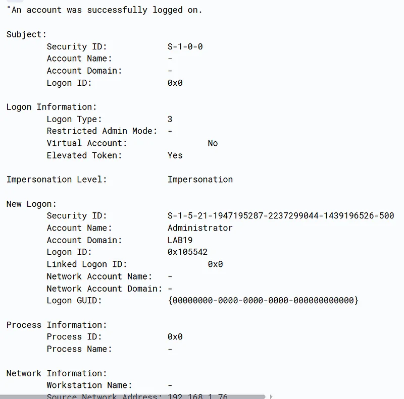In SIEM, use the filter "rule.groups: windows" and search for the IP address (3)