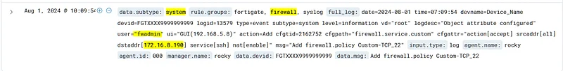 If we look carefully at the log we found in the previous question, we observe that there are 22 SSH access requests