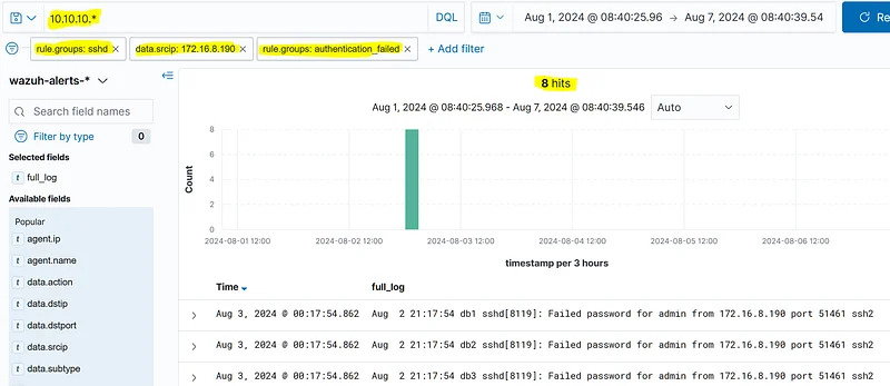 We can find this answer from sshd logs, not firewall logs