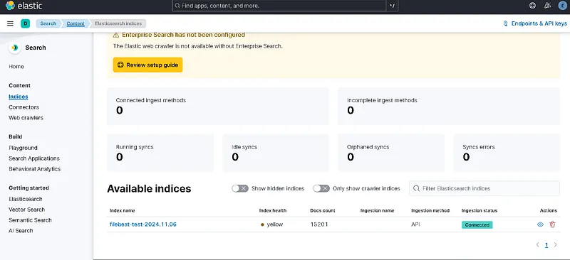 Logstash ve Filebeat kurulumlarımızı tamamladık