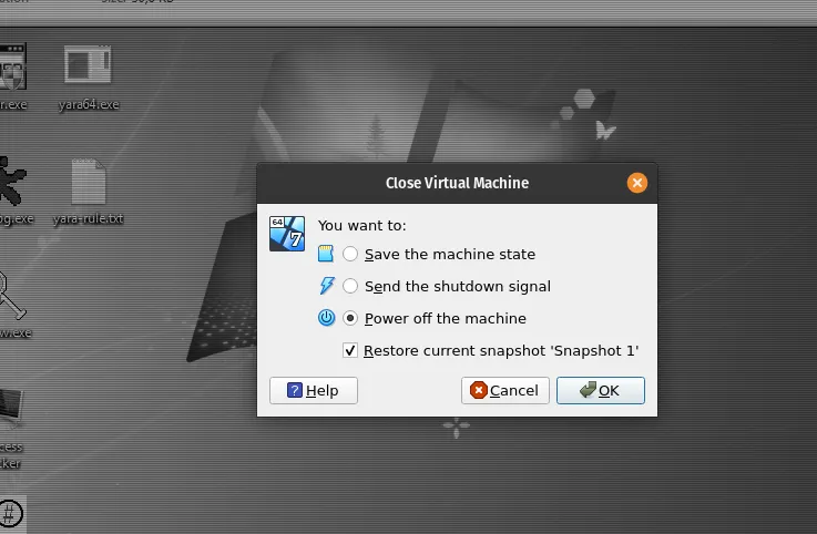 sample.exe öğresi ortadan kayboldu ve yeni prosesler başladı