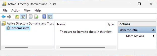 Microsoft'un Active Directory hizmeti içinde, etki alanları (domain) arasındaki güven ilişkilerini yönetmek için kullanılır