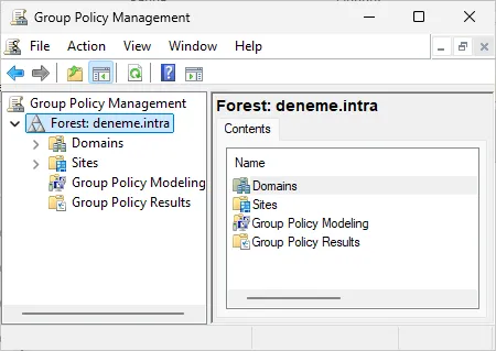 Grup Politikalarını (Group Policy) yönetmek için kullanılır