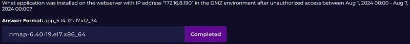 DMZ ortamındaki "172.16.8.190" IP adresli web sunucusuna yetkisiz erişimden sonra yüklenen uygulama kullanılarak 1 Ağustos